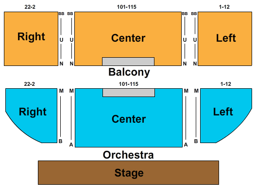 Uptown Theatre Napa Seating Chart